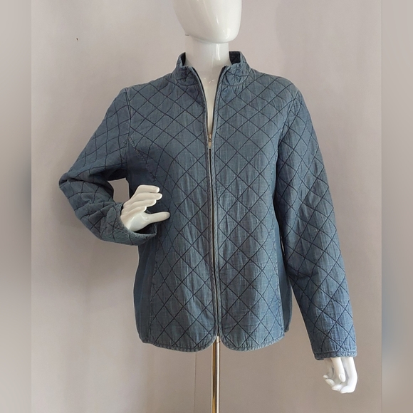 VTG / CHICO'S Women's Coat Quilted / SIZE: 1 - Picture 1 of 7